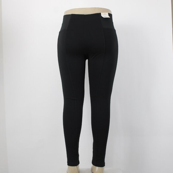 Simply Noelle Pant $40 Sz L XL x 31 Black Pull On Skinny Poly Spandex Pant - Picture 8 of 16